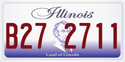 IL license plate B272711