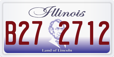 IL license plate B272712