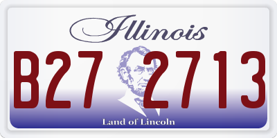 IL license plate B272713