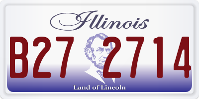 IL license plate B272714