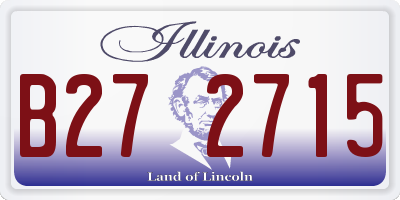 IL license plate B272715