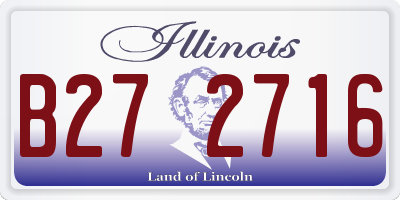 IL license plate B272716