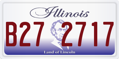 IL license plate B272717