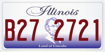 IL license plate B272721