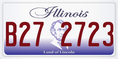 IL license plate B272723