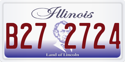 IL license plate B272724