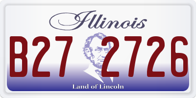 IL license plate B272726