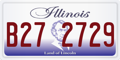 IL license plate B272729