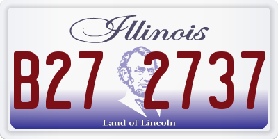 IL license plate B272737