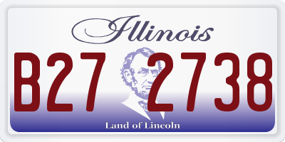 IL license plate B272738