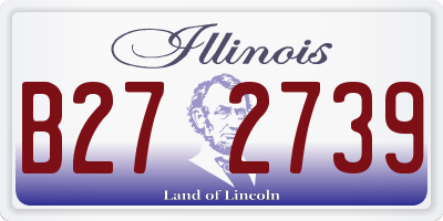 IL license plate B272739