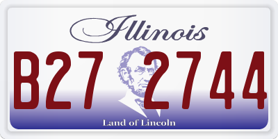 IL license plate B272744