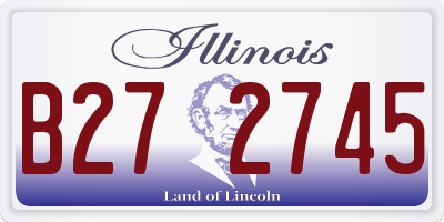 IL license plate B272745