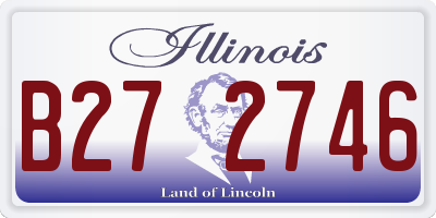 IL license plate B272746