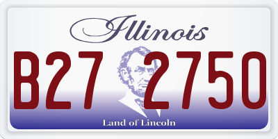 IL license plate B272750