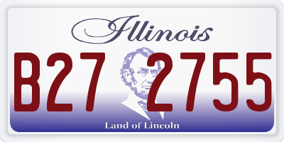 IL license plate B272755
