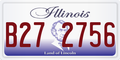 IL license plate B272756