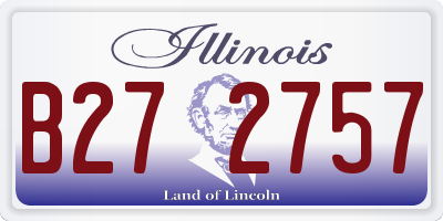 IL license plate B272757