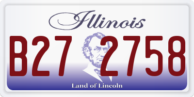 IL license plate B272758
