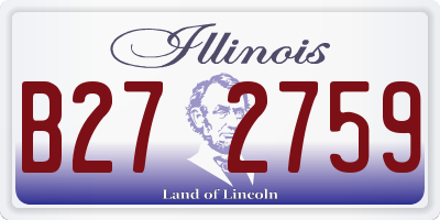 IL license plate B272759
