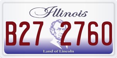 IL license plate B272760
