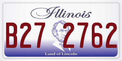 IL license plate B272762