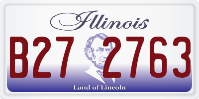 IL license plate B272763