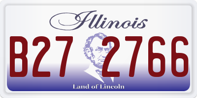 IL license plate B272766