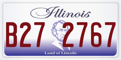 IL license plate B272767