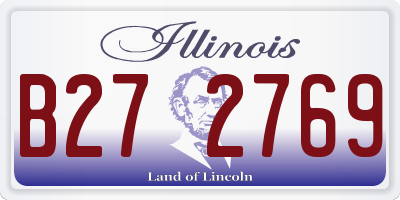IL license plate B272769