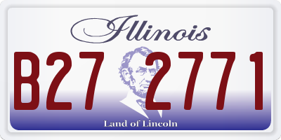 IL license plate B272771