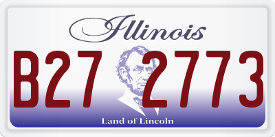 IL license plate B272773