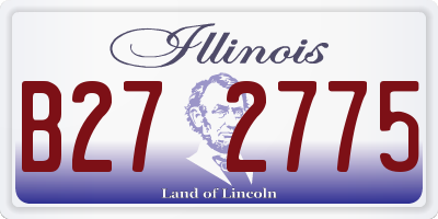 IL license plate B272775