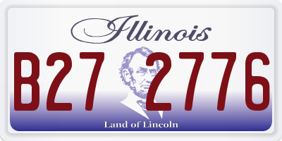 IL license plate B272776