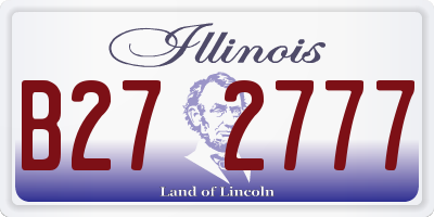 IL license plate B272777