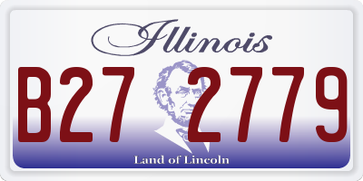 IL license plate B272779