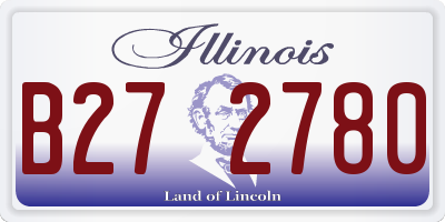 IL license plate B272780