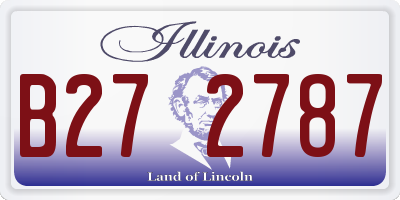 IL license plate B272787