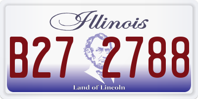 IL license plate B272788