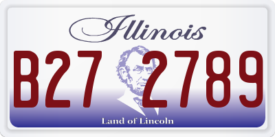 IL license plate B272789