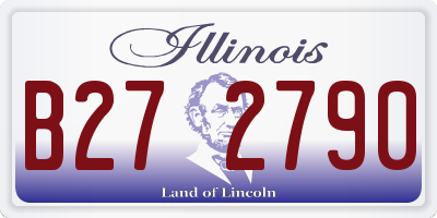 IL license plate B272790