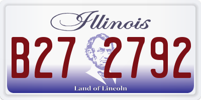 IL license plate B272792