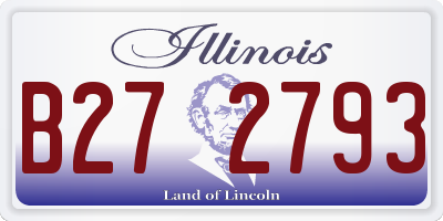 IL license plate B272793