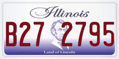 IL license plate B272795