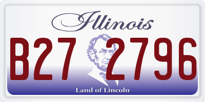 IL license plate B272796