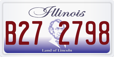 IL license plate B272798