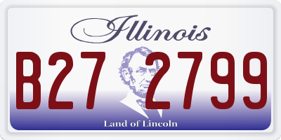 IL license plate B272799