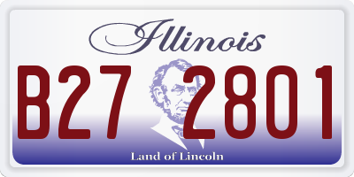 IL license plate B272801
