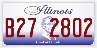 IL license plate B272802