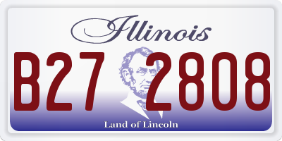 IL license plate B272808